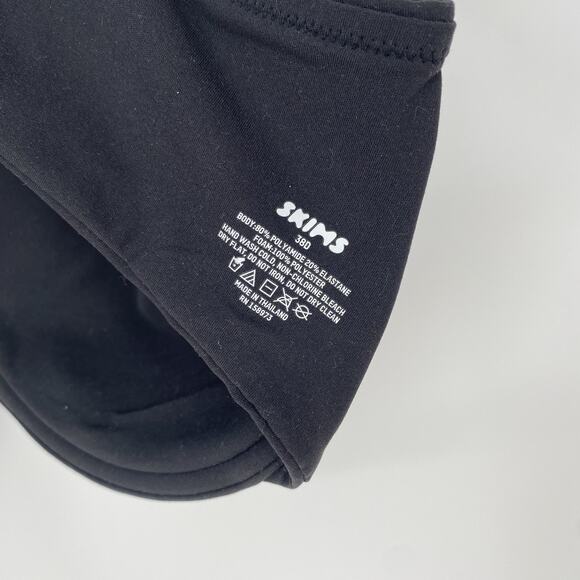 Skims Fits Everybody T Shirt Push Up Bra Black Women's Size 38D - Picture 3 of 5